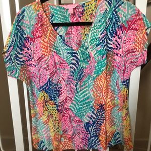 Nwot Lilly silk top, small